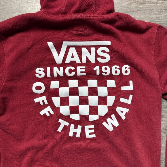 Vans Men's Have A Good HD Hoodie - Burgundy - Picture 7 of 10